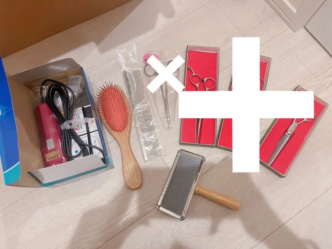 犬用バリカンとブラシセット