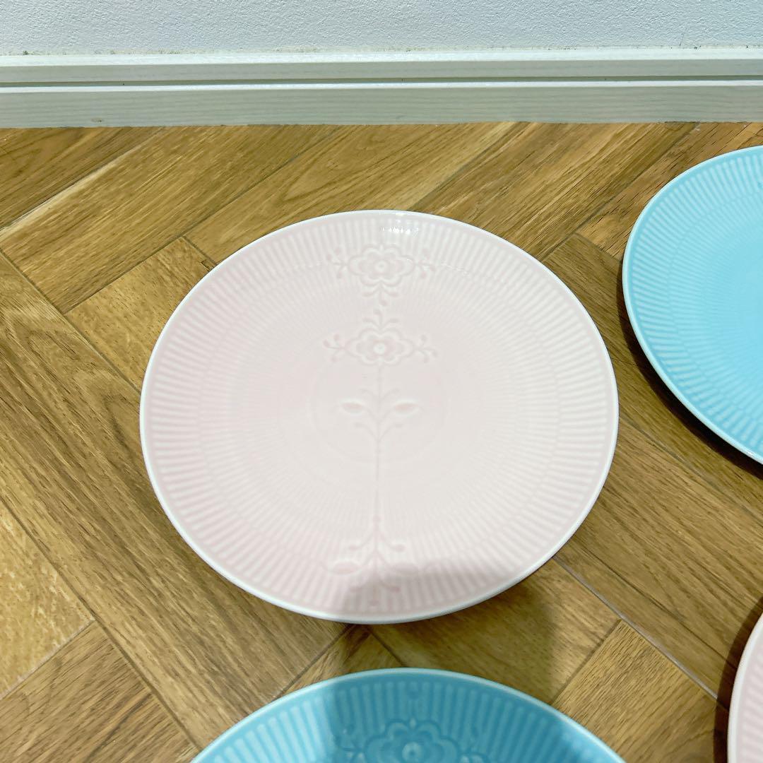 ロイヤルコペンハーゲン　フラワーエンブレムプレート　 4枚セット　23cm