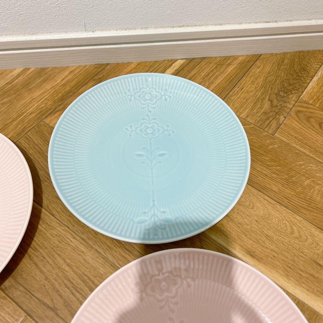 ロイヤルコペンハーゲン　フラワーエンブレムプレート　 4枚セット　23cm