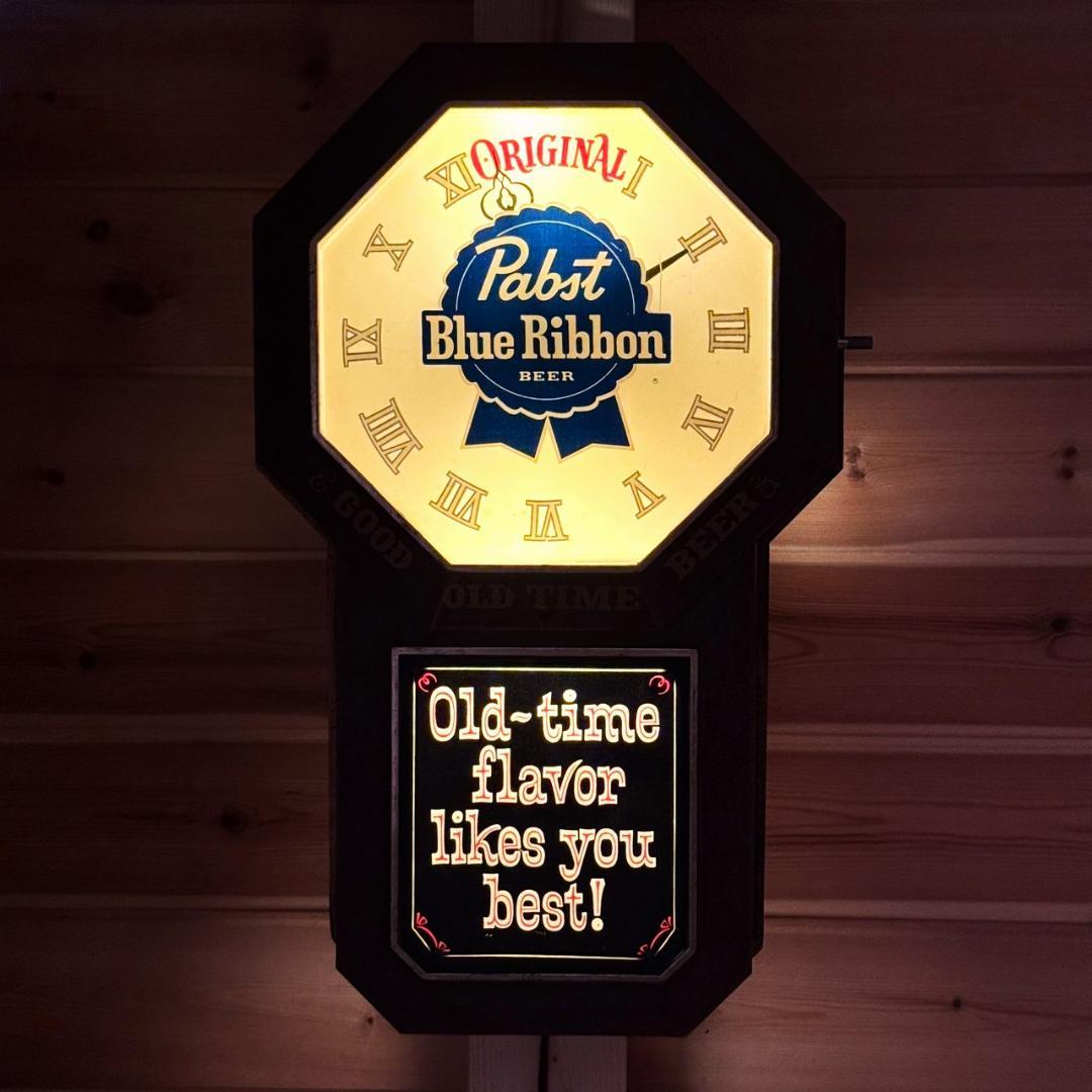 Pabst Blue Ribbon 壁掛け時計 掛時計 ビンテージ パブスト