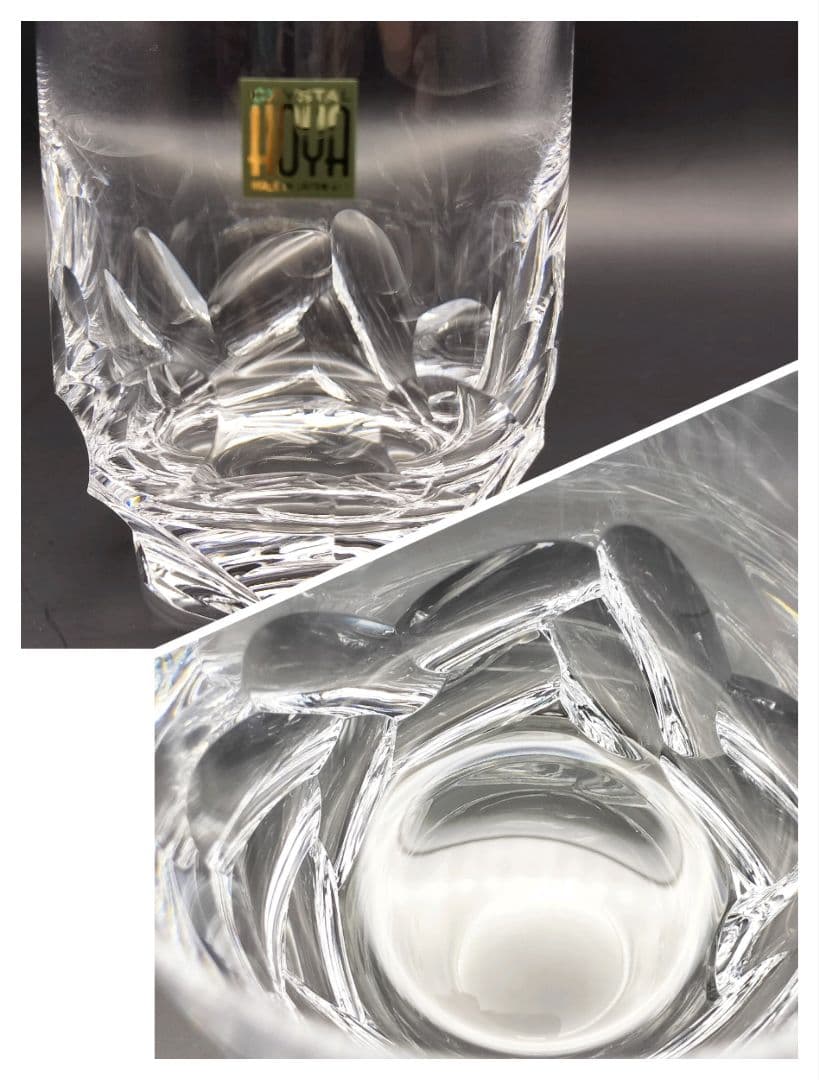 希少☆佐々文夫 HOYA ホヤクリスタル ロックグラス（切子、江戸切子、薩摩切子