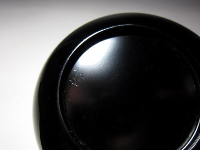 ＜お値引中＞千家十職塗師 中村宗哲 松喰鶴大棗 裏千家十五代 鵬雲斎花押　m93