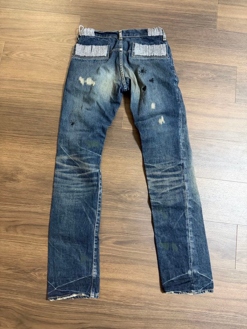 UnderCover 刺繍入りスキニーデニム