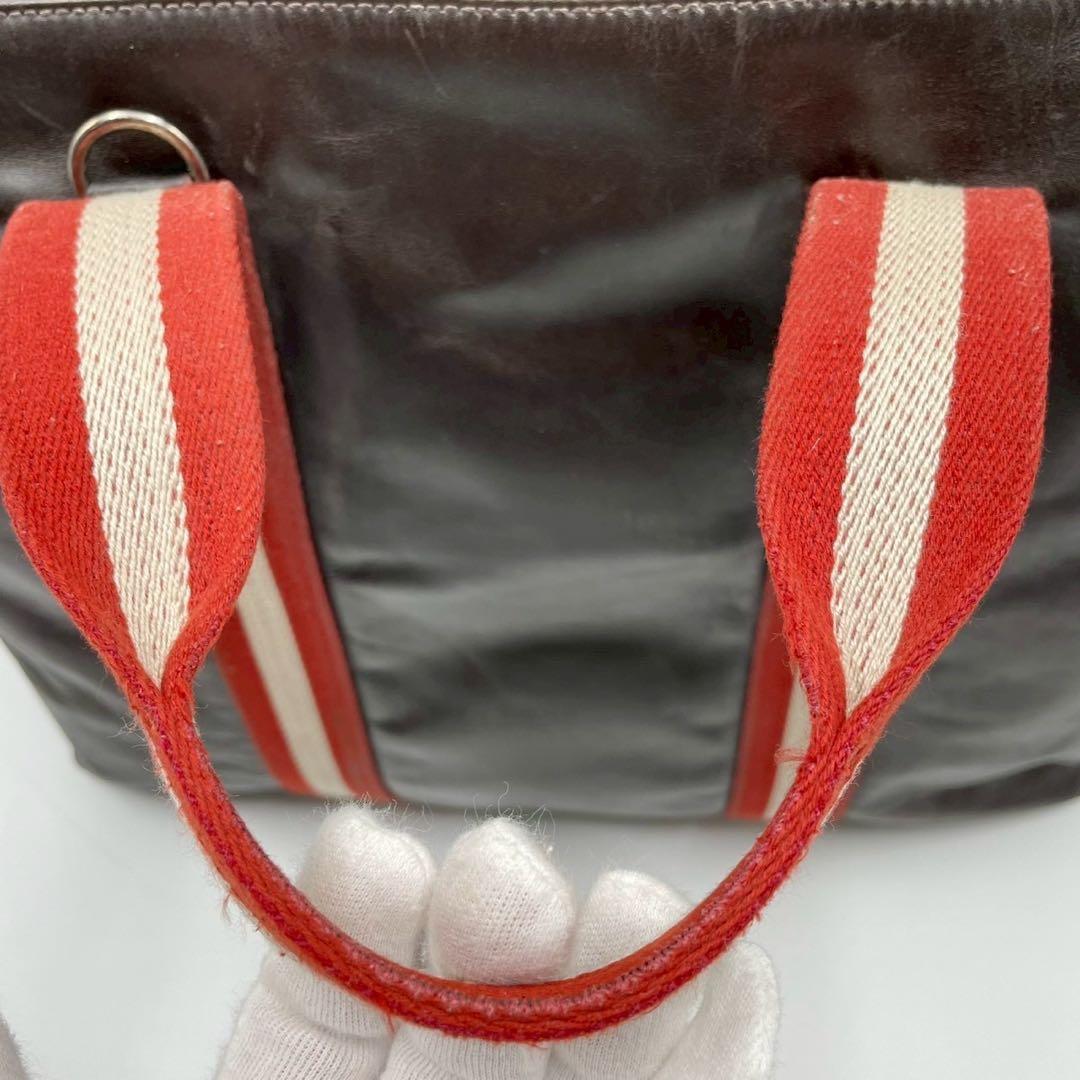 BALLY バリー トレインスポッティング 2way トートバッグ ブラウン 茶