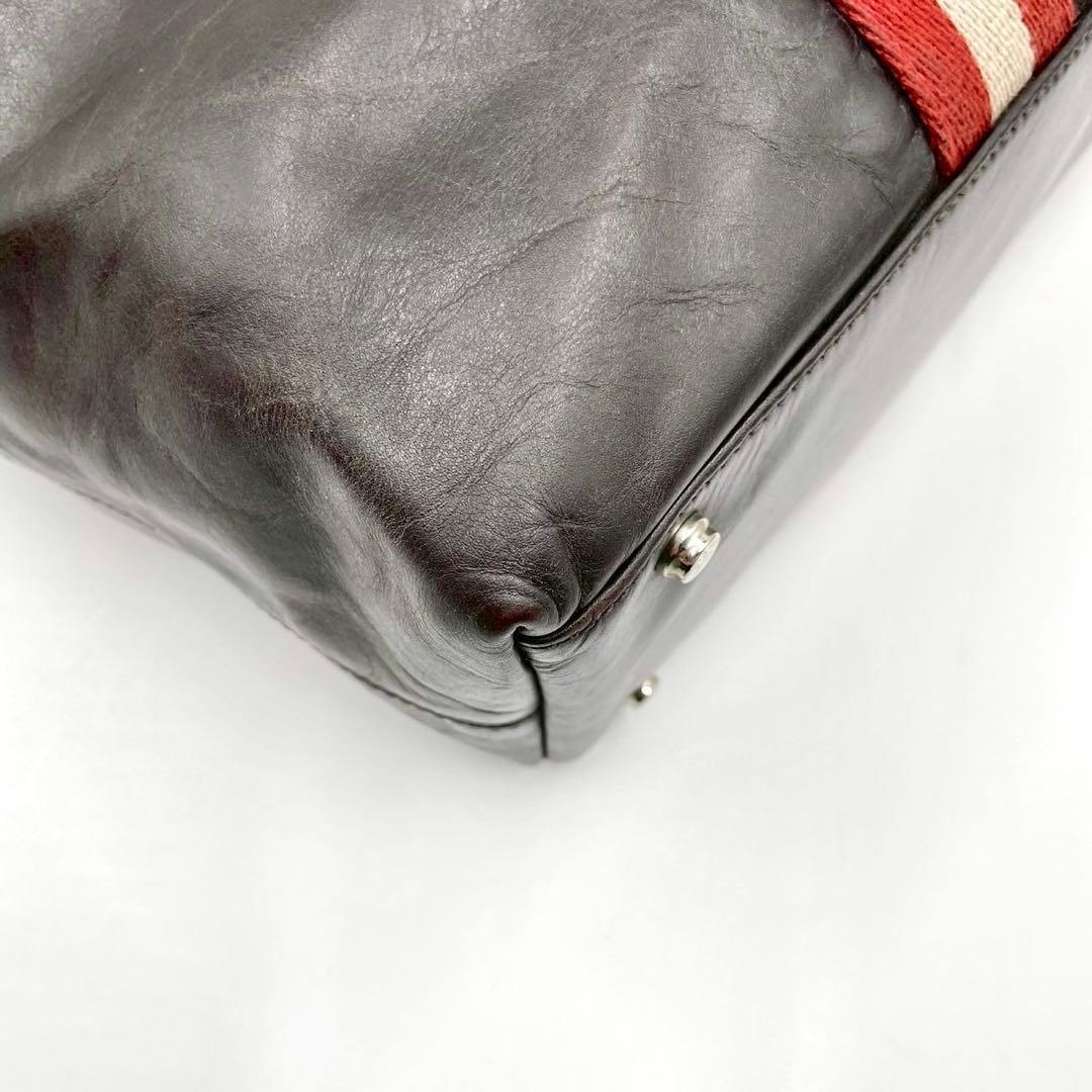 BALLY バリー トレインスポッティング 2way トートバッグ ブラウン 茶