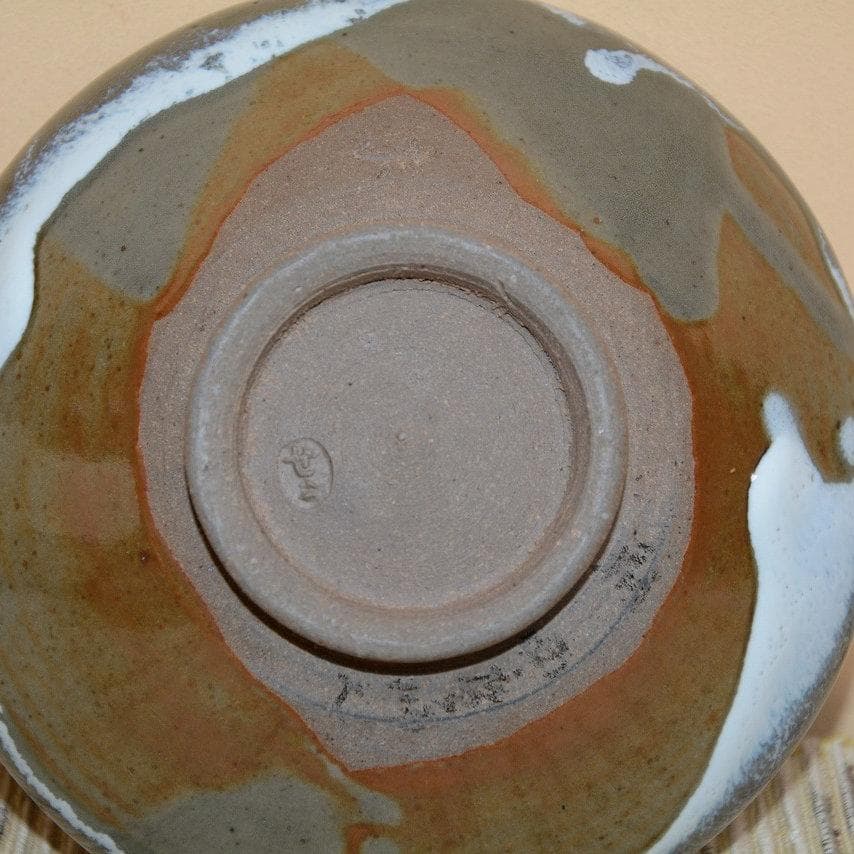 茶道具　膳所平茶碗一双　表千家　久田無適斎造　中古品　送料無料