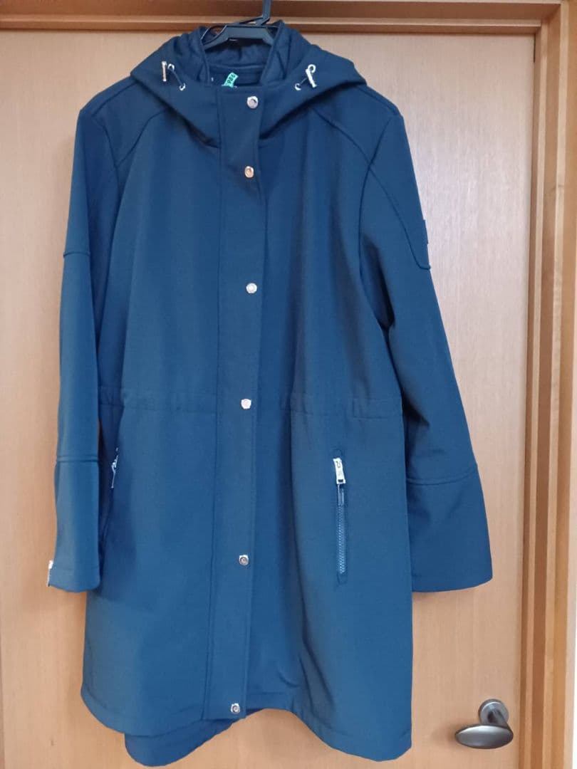 再値下げしました！ラルフローレン ロングコート　Lサイズ　フード　ネイビー　濃紺