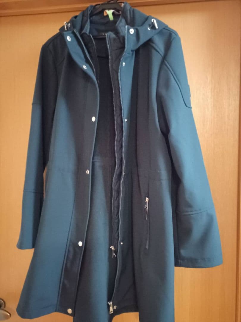 再値下げしました！ラルフローレン ロングコート　Lサイズ　フード　ネイビー　濃紺