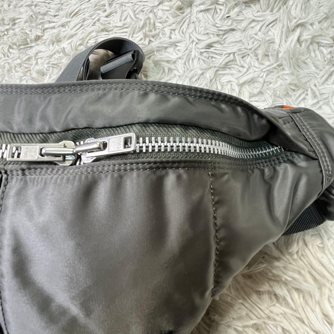 美品✨ポーター タンカー ウエストバッグ ショルダー L シルバーグレー