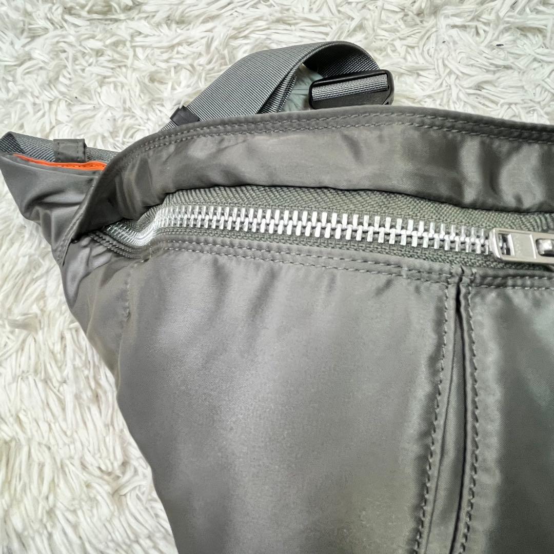 美品✨ポーター タンカー ウエストバッグ ショルダー L シルバーグレー