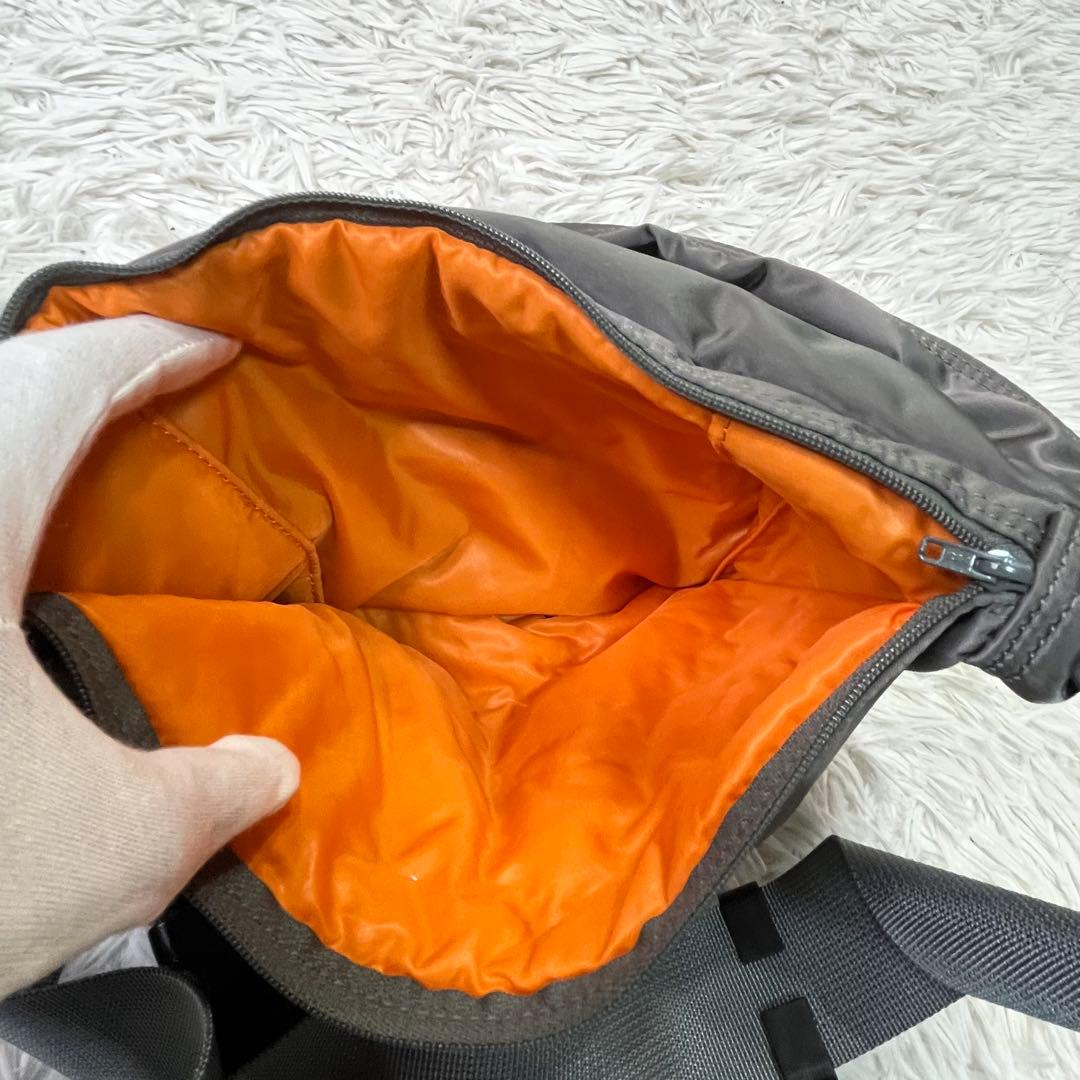 美品✨ポーター タンカー ウエストバッグ ショルダー L シルバーグレー