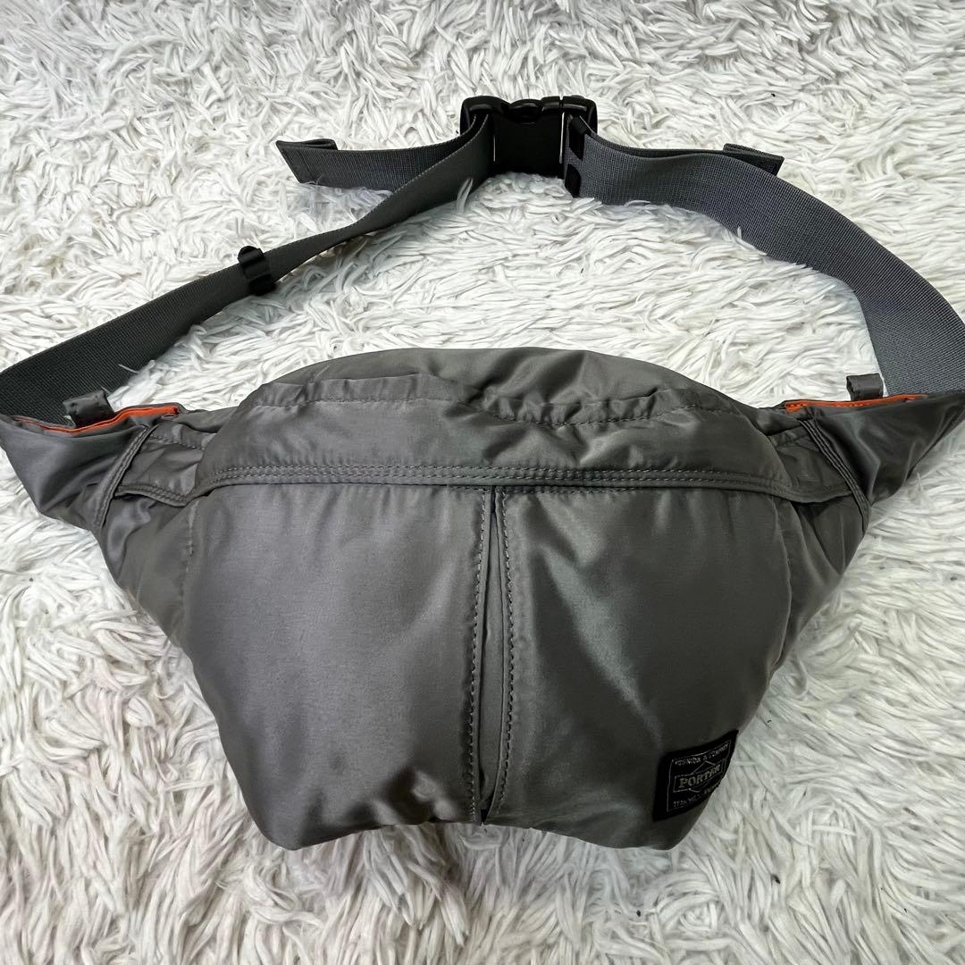 美品✨ポーター タンカー ウエストバッグ ショルダー L シルバーグレー