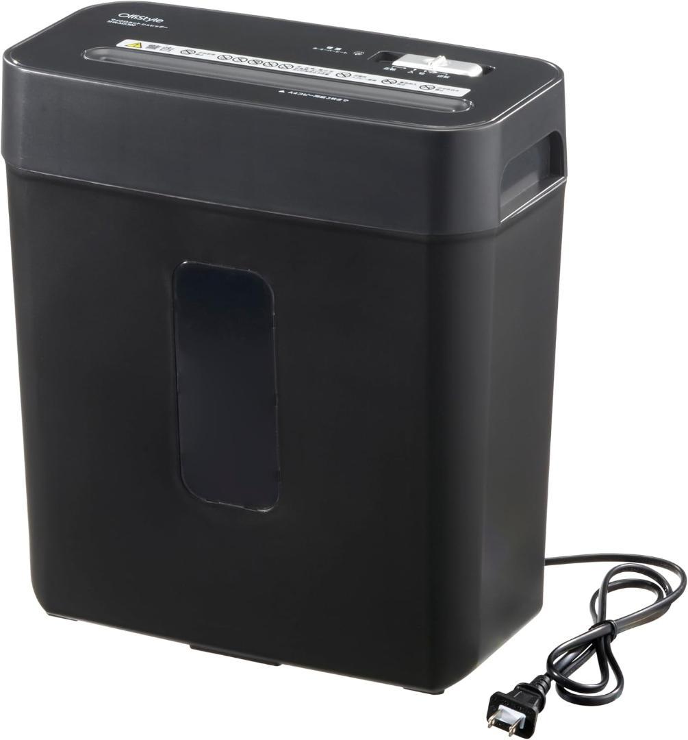 K　家庭用シュレッダー コンパクト 黒