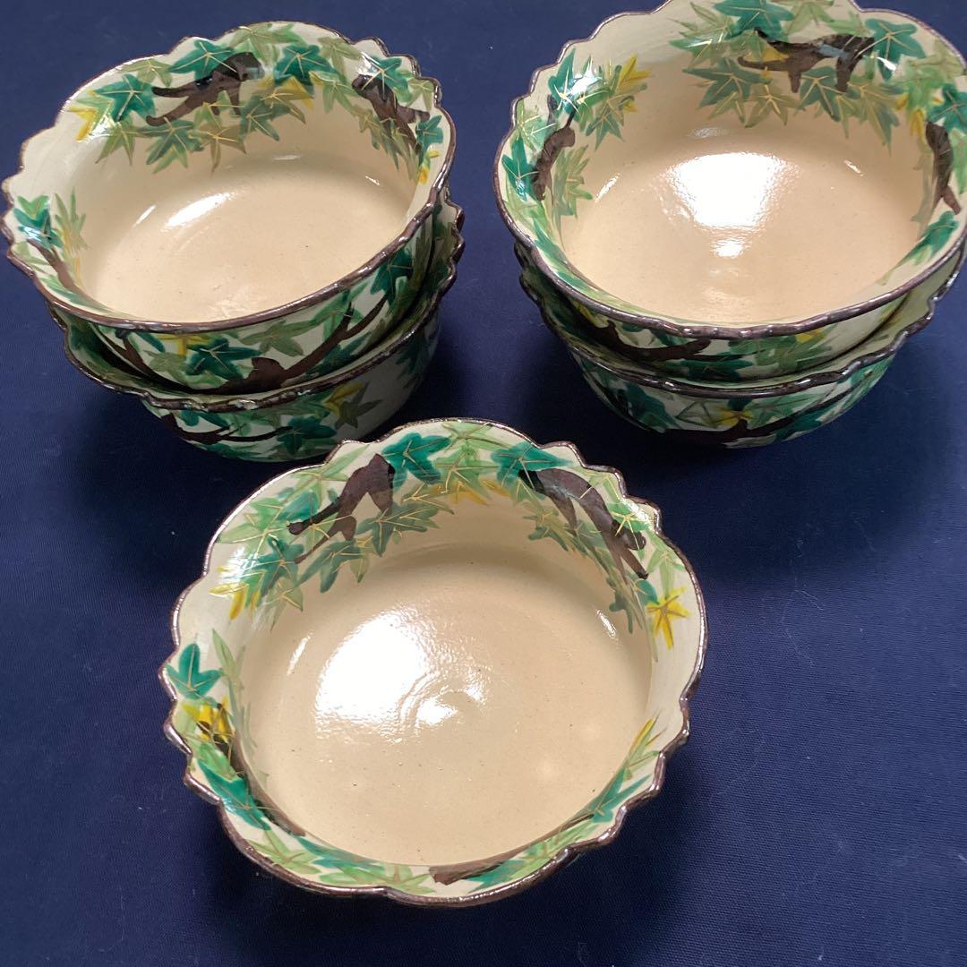 京焼乾山写新緑紅葉向付10客　　新品未使用　　京料理