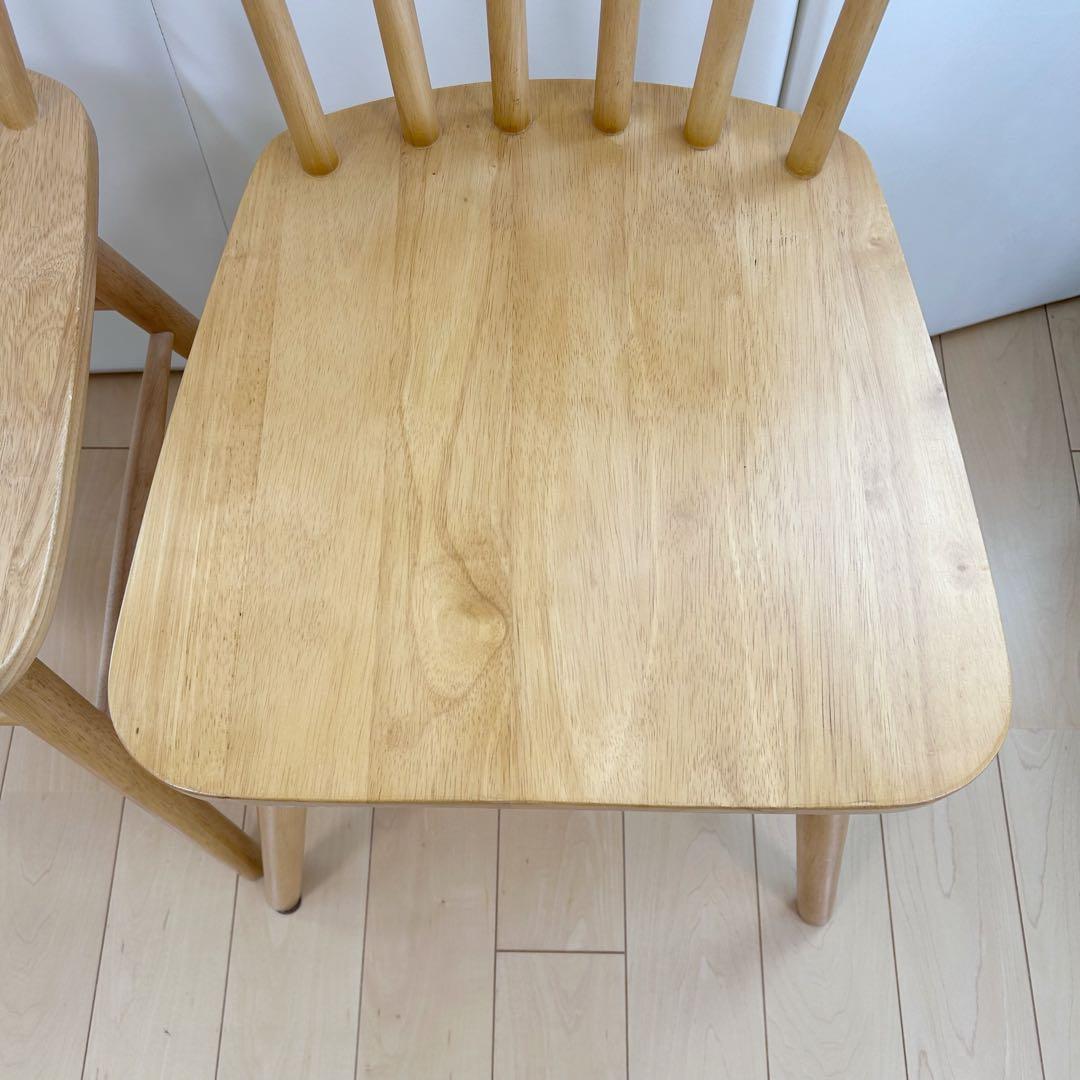 ダイニングチェア　天然木　ウィンザーチェア　ハイバック　貫構造　北欧