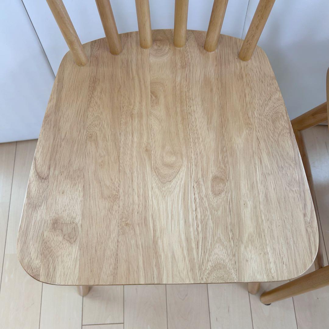 ダイニングチェア　天然木　ウィンザーチェア　ハイバック　貫構造　北欧