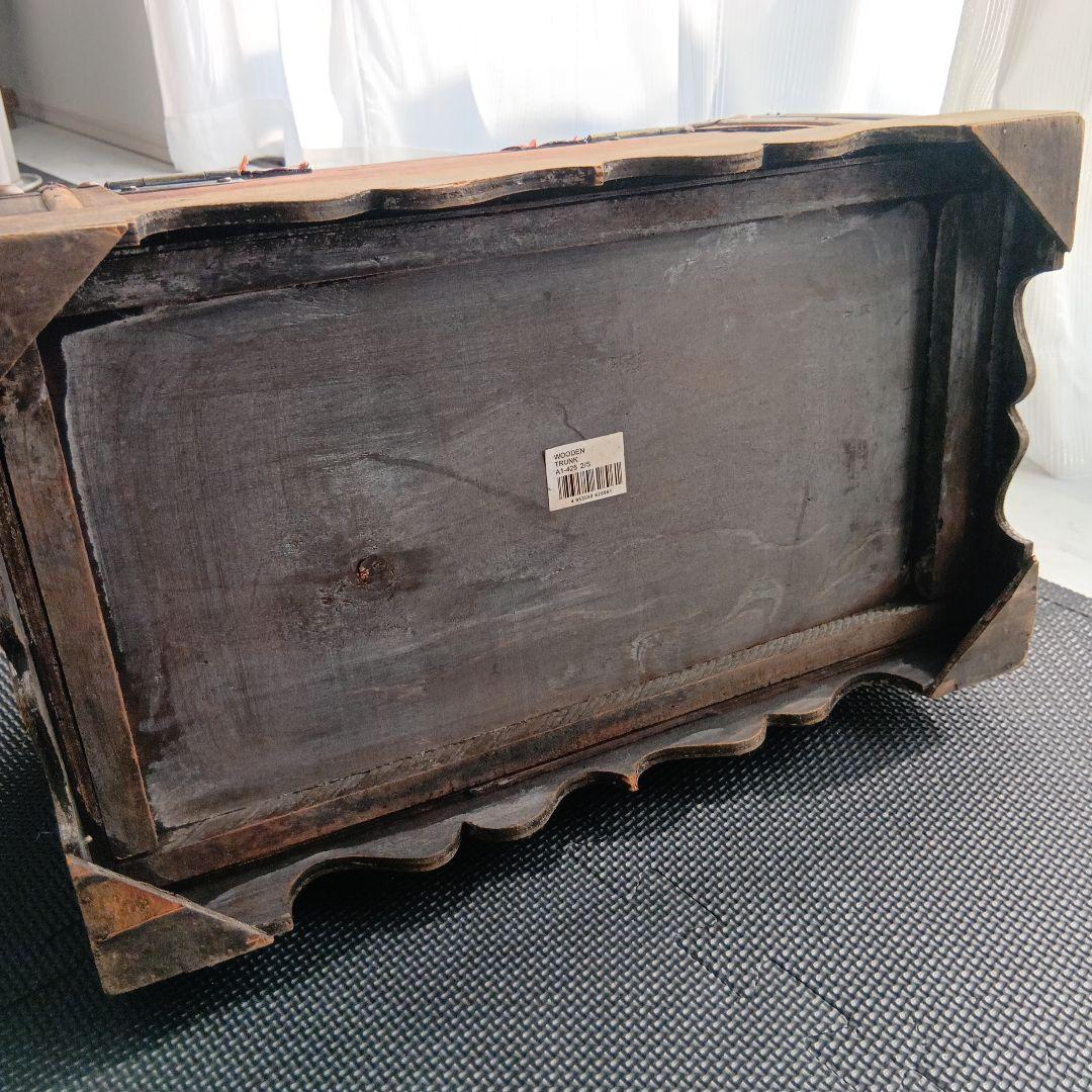 WOODEN TRUNK 木製トランク型収納ボックス アンティーク