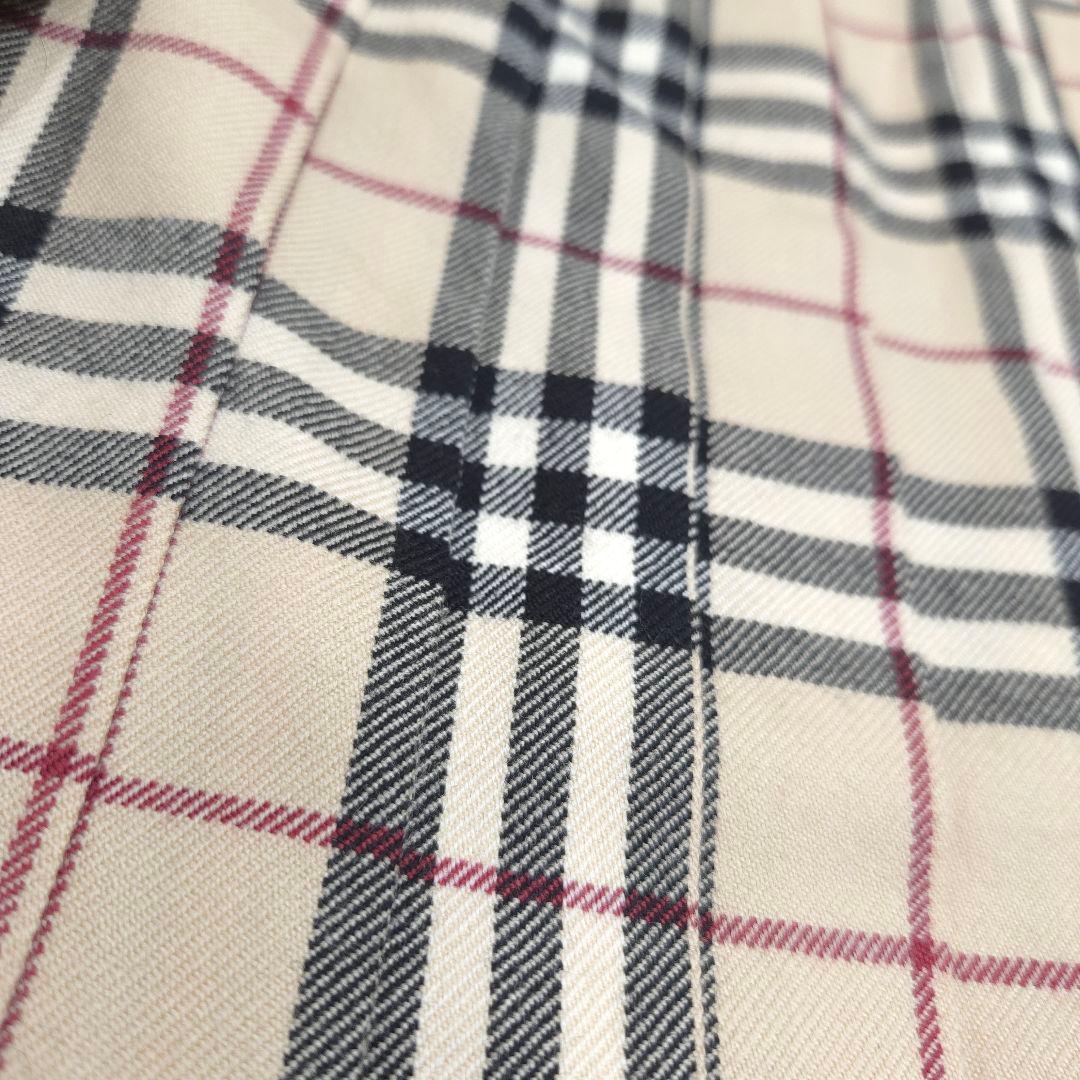 BURBERRY バーバリー 7 プリーツスカート ノバチェック ベージュ S