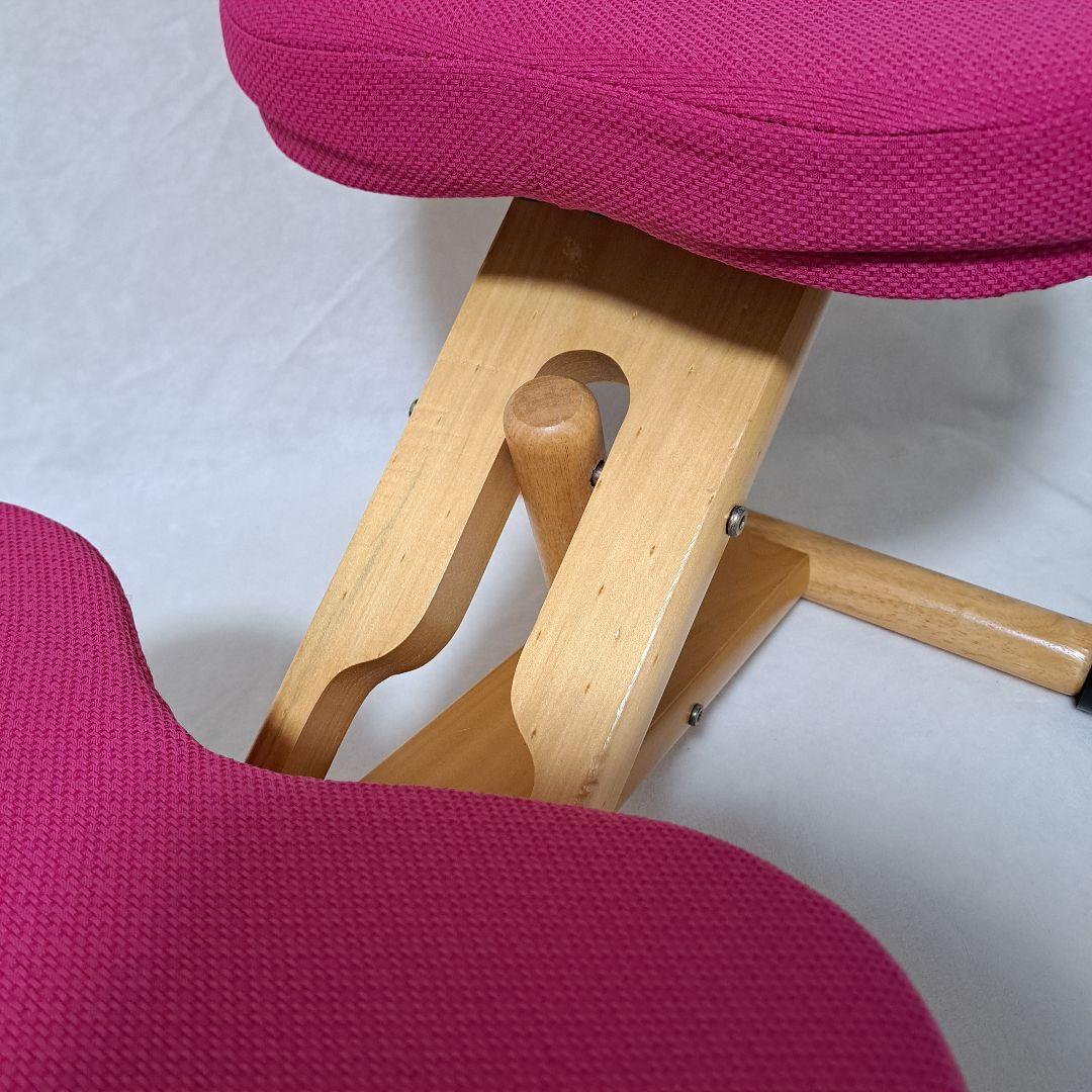 【極美品】宮武製作所 プロポーションチェア バランスチェア 姿勢矯正 ピンク