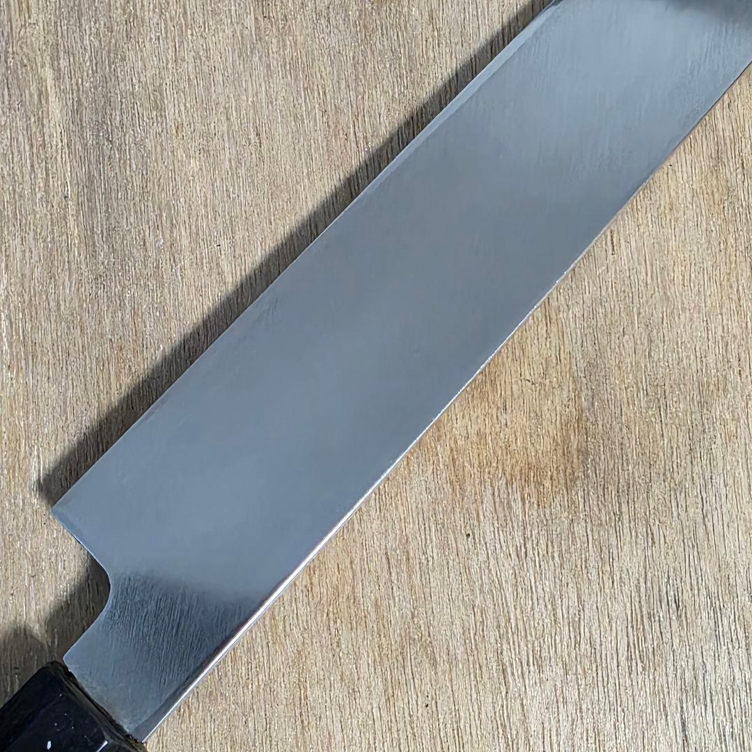 堺菊守 本焼 柳刃包丁 モリブデン 木製ハンドル
