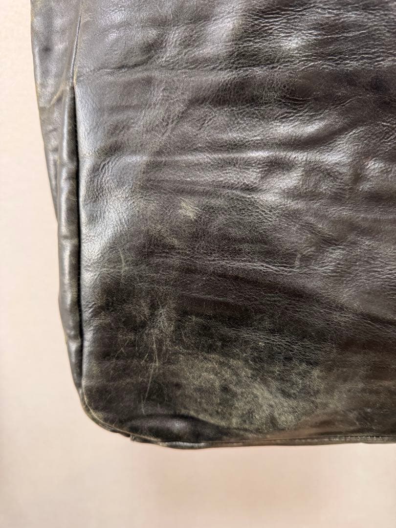 Daniel&Bob イタリア製 本革 レザートートバッグ 黒 肩掛け可