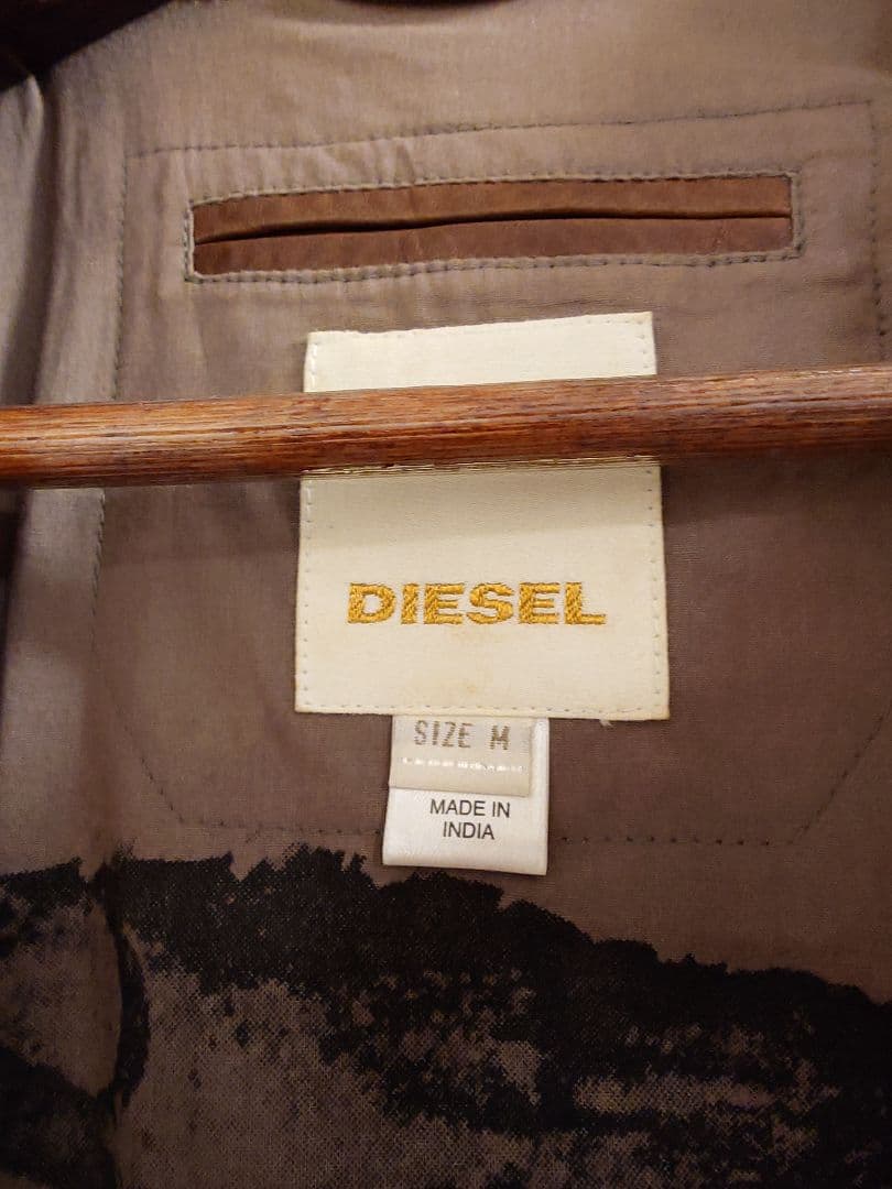 DIESEL ブラウン レザー ジャケット M