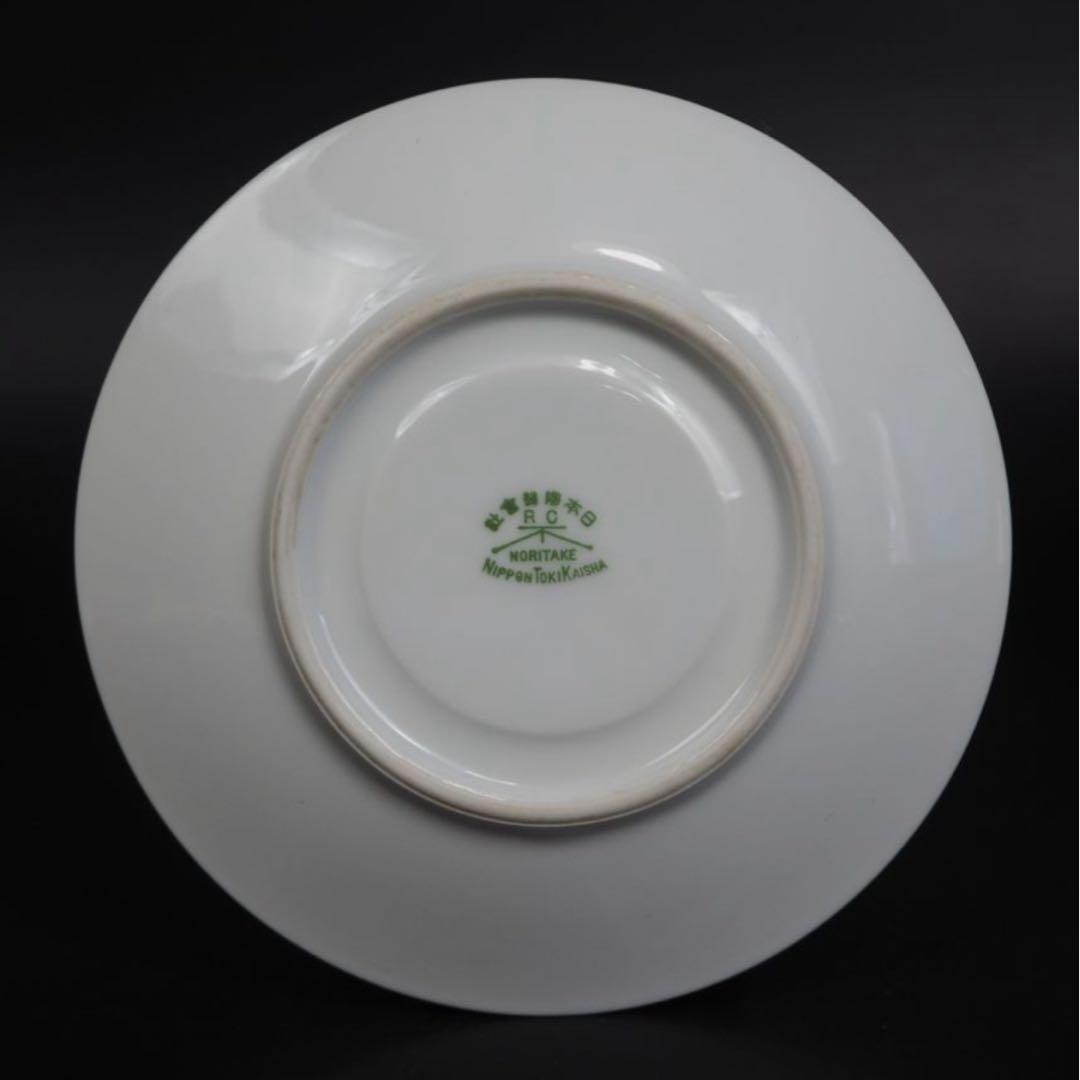 送料無料1912年 『オールドノリタケ』製 手描き薔薇文カップ＆ソーサー5客