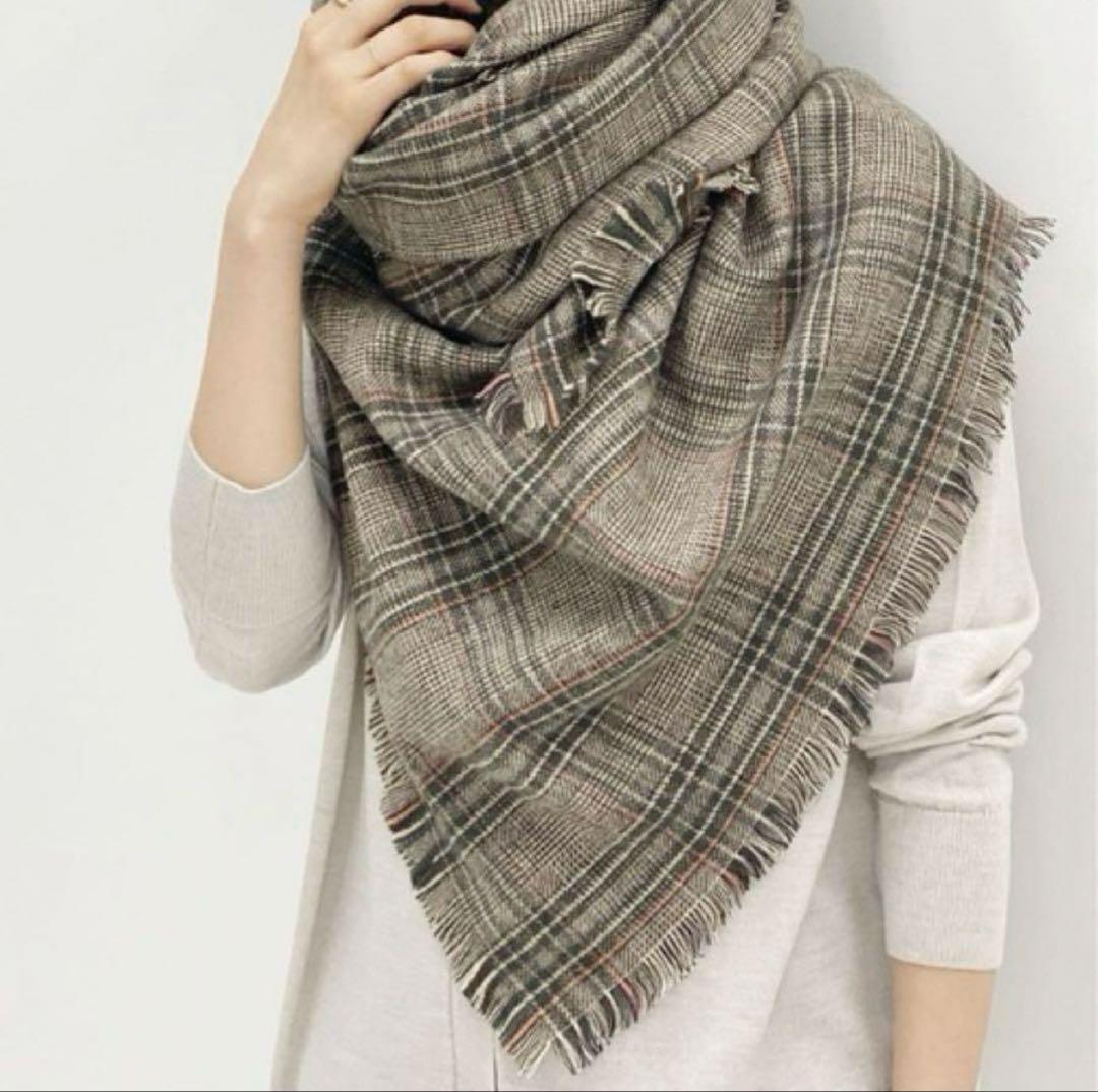 プラージュ　スロー　JACKスカーフ　カシミヤブレンド　大判ストール　プラージュ