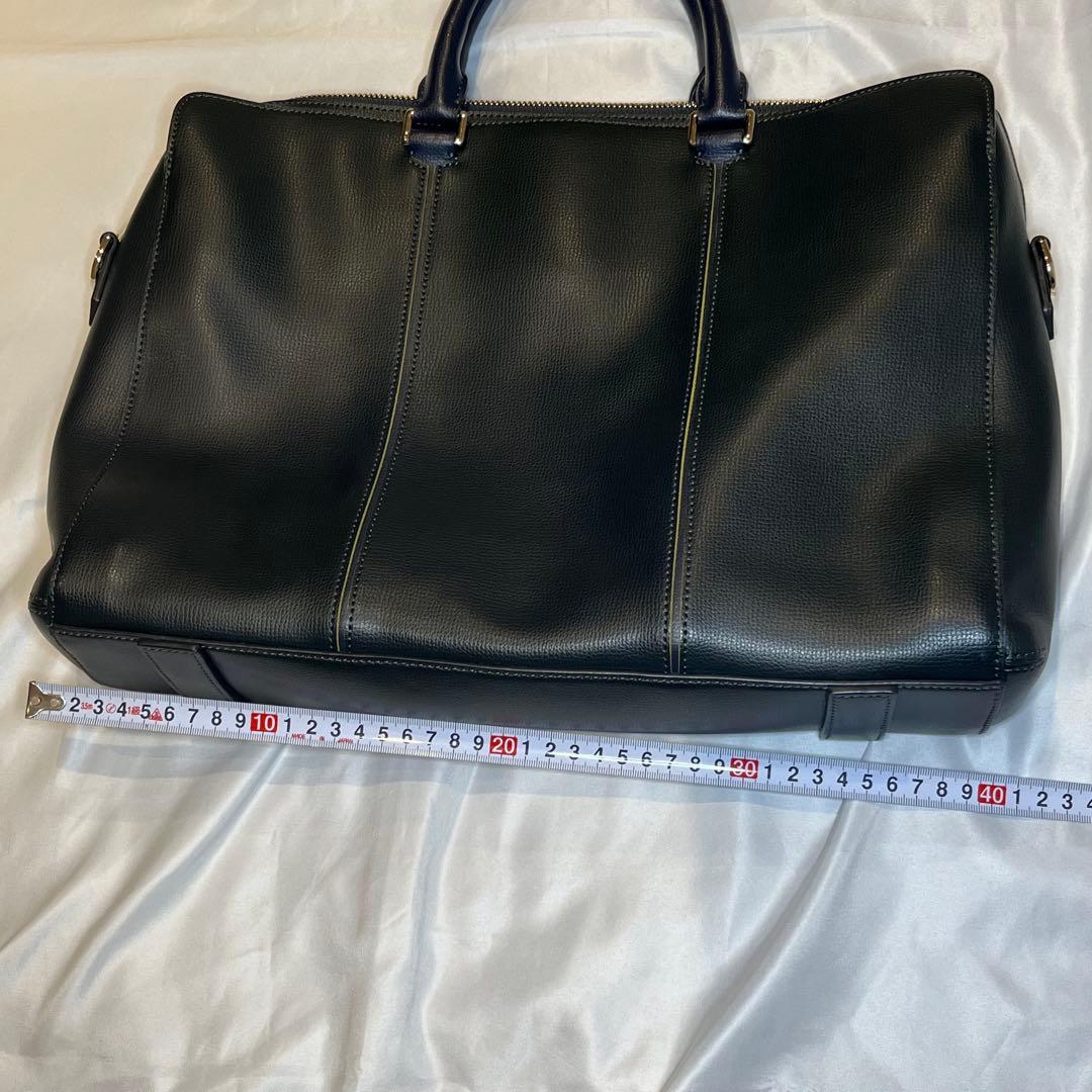 ポールスミス トートバッグ レザー 肩掛け B4 緑紺