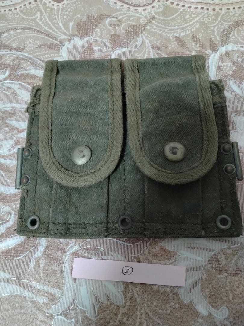 ダ*間様 ★自衛隊 M1ガーランド小銃弾納マガジンポーチ 昭和33年初期型 ★B