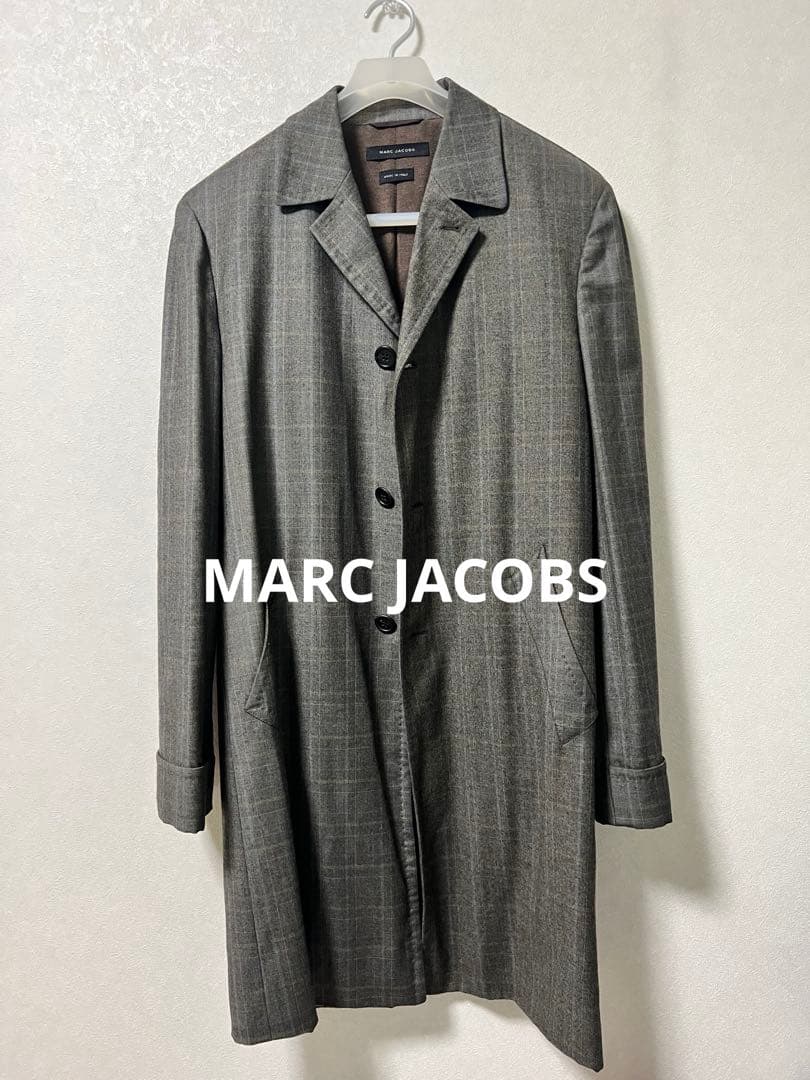 MARC JACOBS マーク ジェイコブス　ロングコート　メンズ　チェック柄