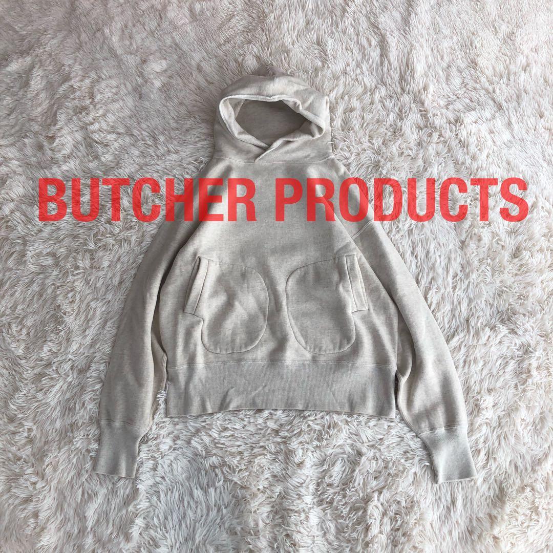 BUTCHER PRODUCTSスウェットパーカーアイボリー限定AT LAST