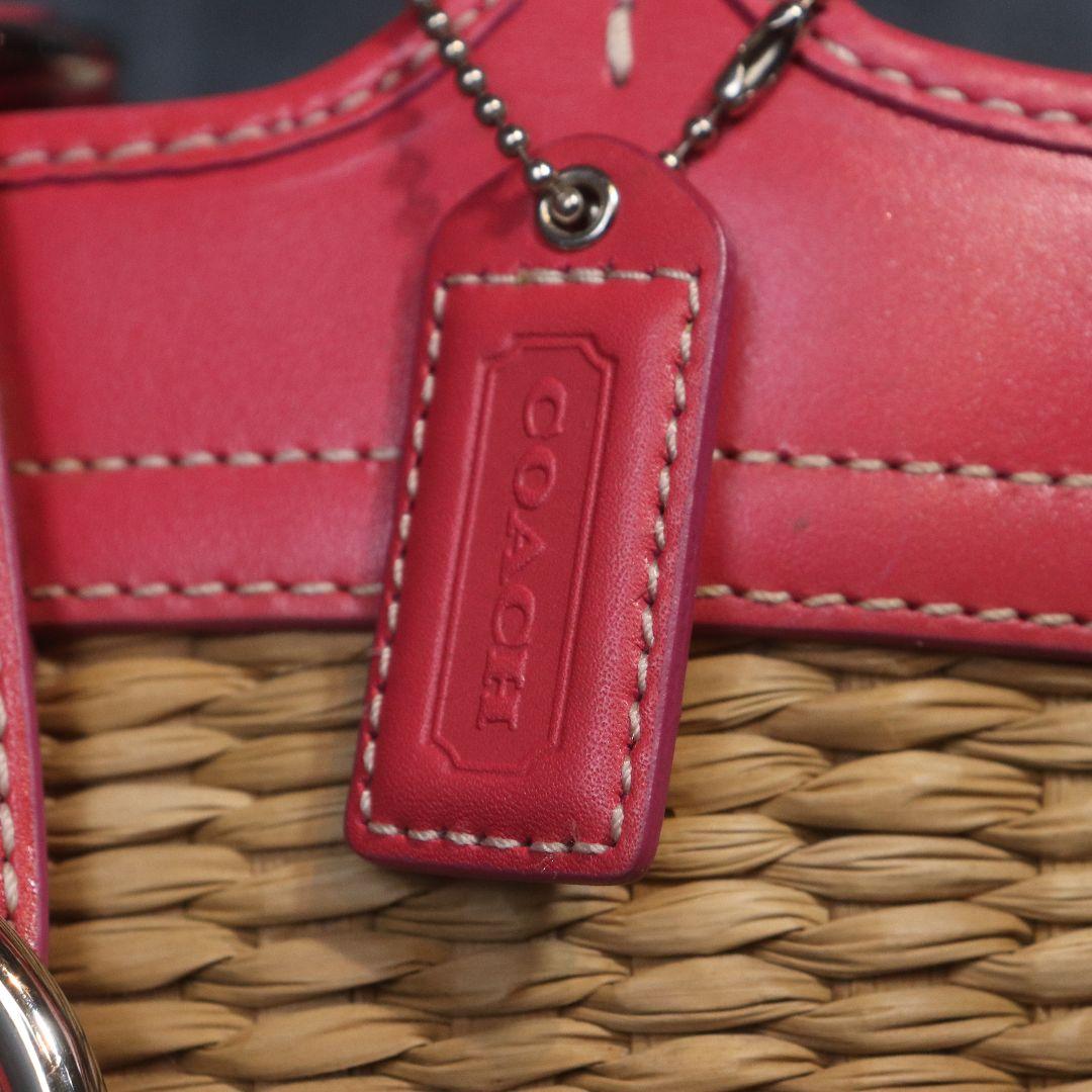 バッグ COACH SOHO basket tote bag pink