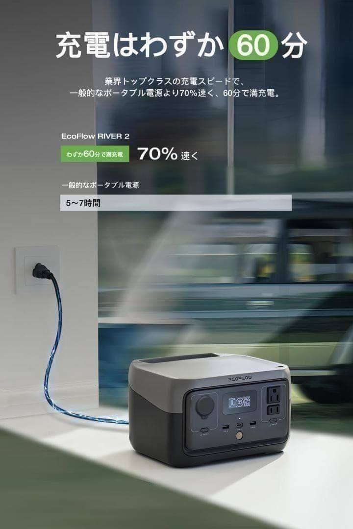 セール! 【公式認定整備済品】EcoFlow  2 ポータブル電源