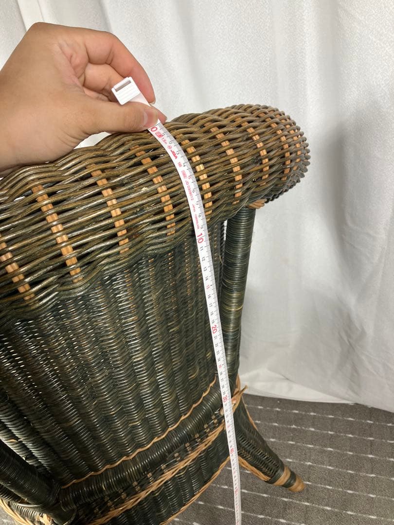 KOIZUMI コイズミ ラタンチェア アームチェア インドネシア製 昭和レトロ