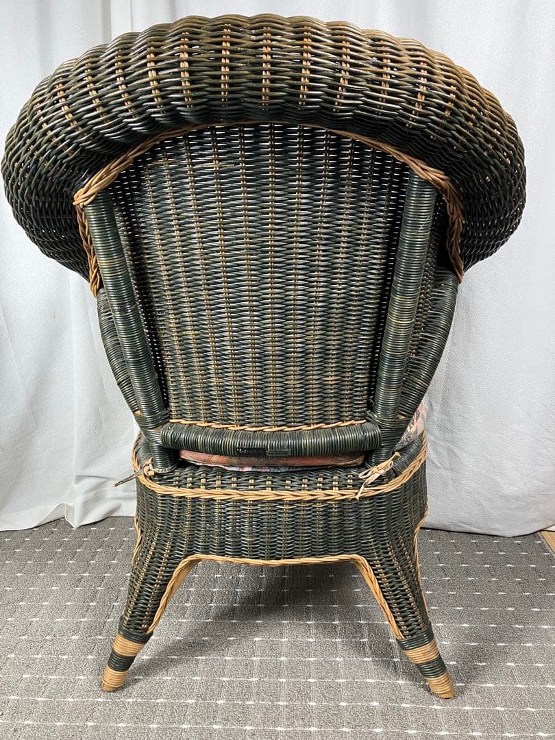 KOIZUMI コイズミ ラタンチェア アームチェア インドネシア製 昭和レトロ