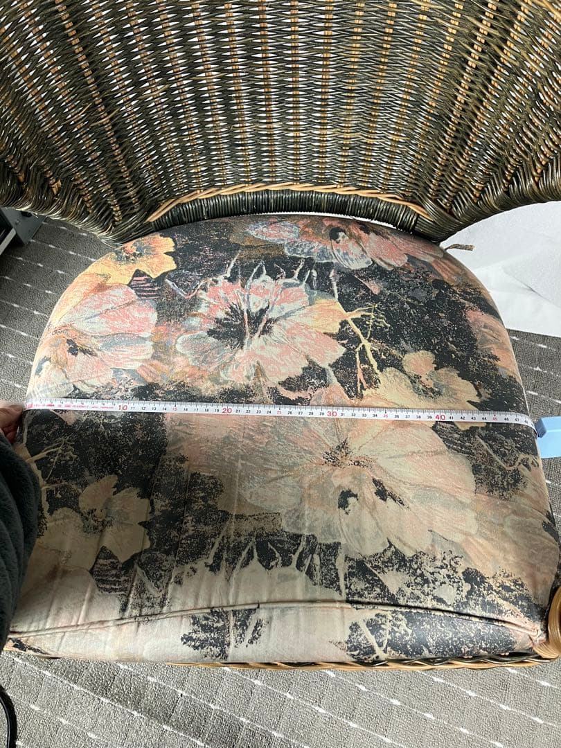 KOIZUMI コイズミ ラタンチェア アームチェア インドネシア製 昭和レトロ