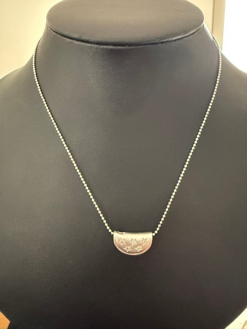 売り切り特価❣️k18WGピンクダイアモンド入りペンダントネックレス