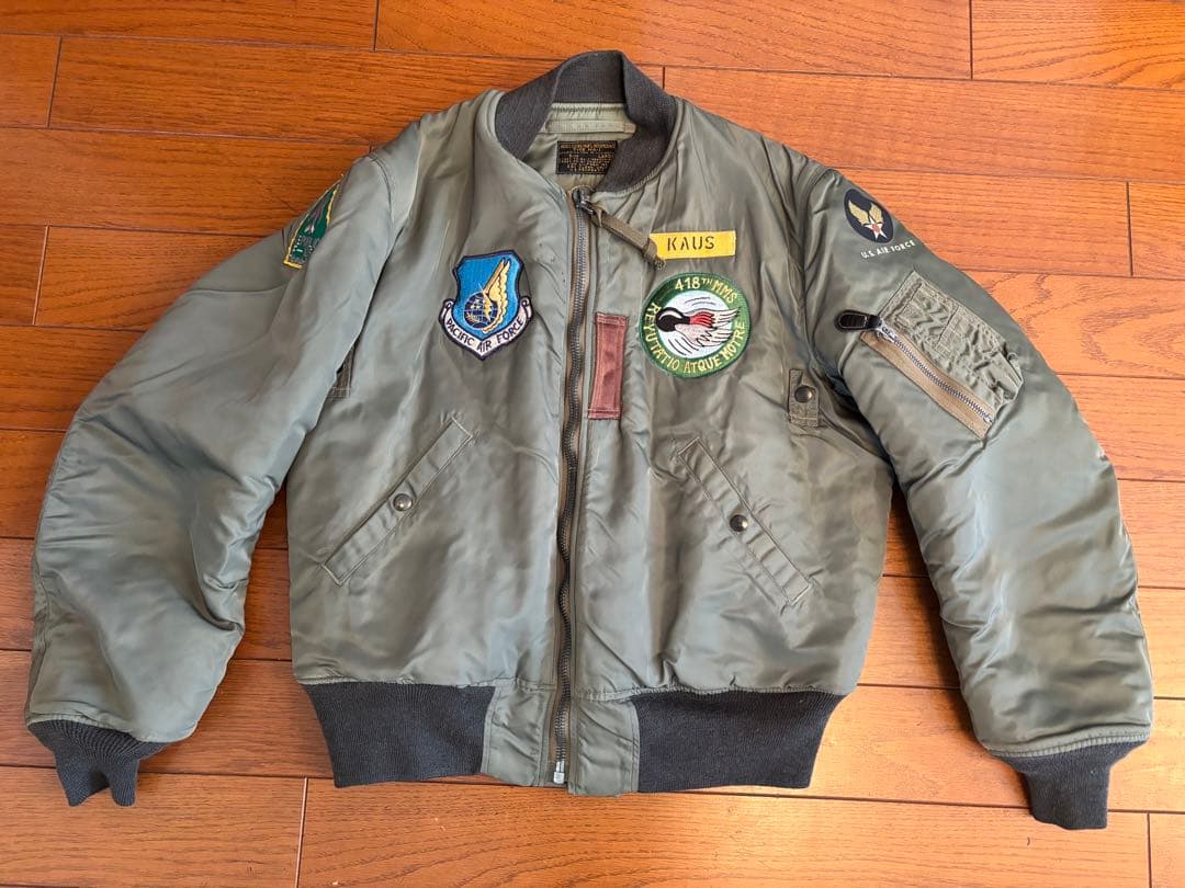 【バズリクソン】 MA-1 フライトジャケット リフレクター&ステンシル 復刻