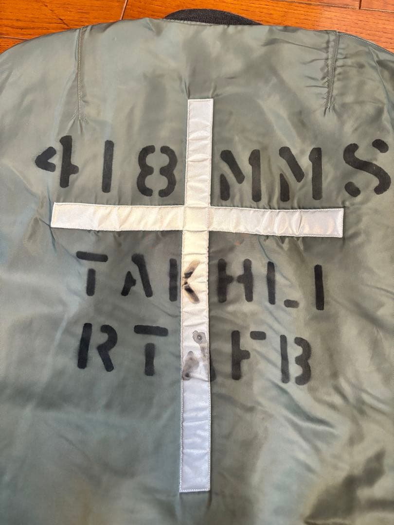 【バズリクソン】 MA-1 フライトジャケット リフレクター&ステンシル 復刻