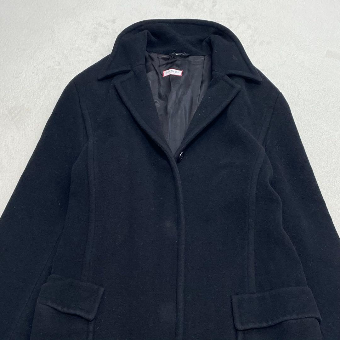 マックスマーラ 46 3L アンゴラ ロングチェスターコート 着丈112cm