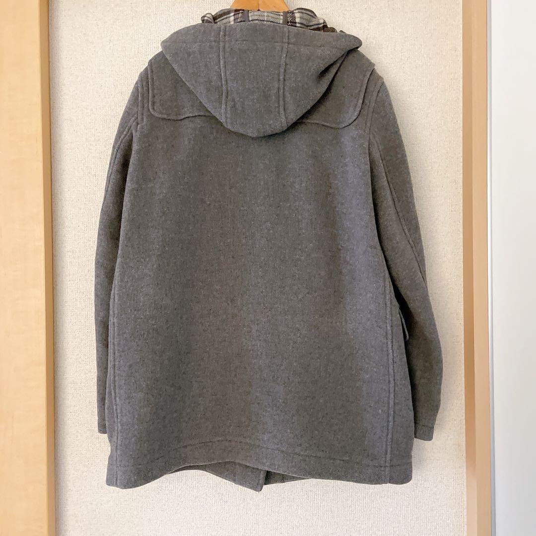 イーストボーイ グレー ダッフルコート イタリア製生地 Lサイズ