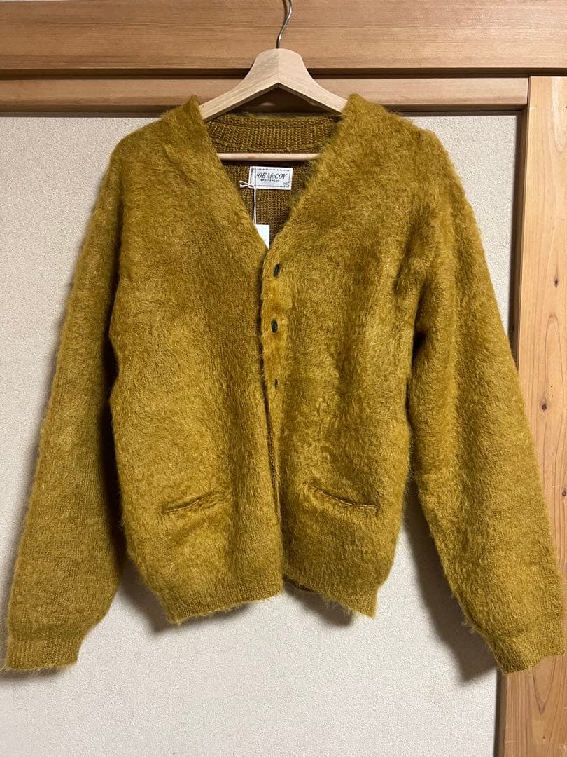 リアルマッコイズ　ジョーマッコイ　モヘアカーディガン　マスタード　40 L