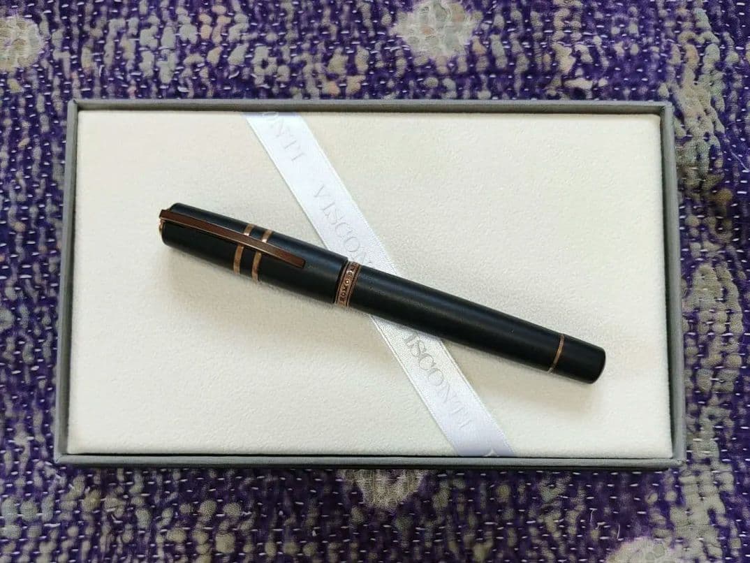 パラジウムニブVISCONTI ホモサピエンス　オーバーサイズ　ブロンズ　万年筆