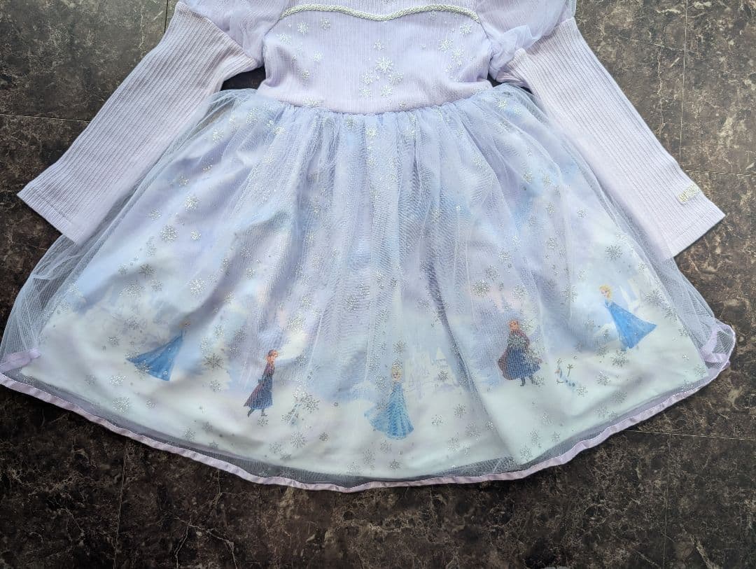 メゾピアノ アナと雪の女王 エルサ ドッキングワンピース 2025