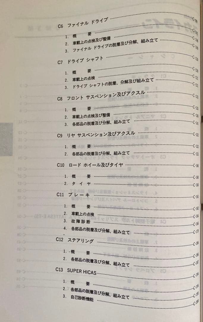 NISSAN（日産） R32 スカイライン 整備要領書 【追補版I】