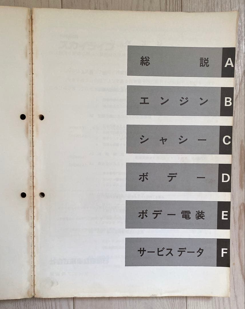 NISSAN（日産） R32 スカイライン 整備要領書 【追補版I】