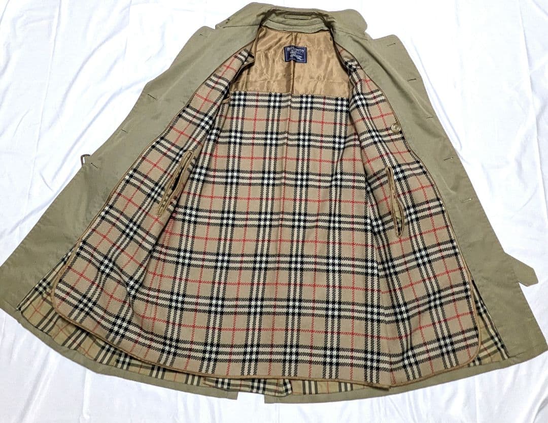 英国製　90s バーバリー トレンチコート ダブル ライナー付き ノバチェック