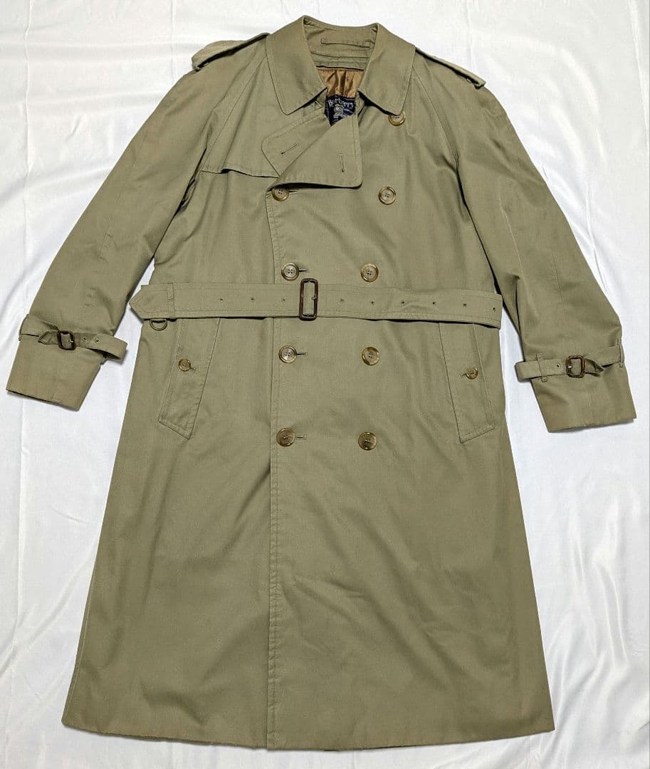 英国製　90s バーバリー トレンチコート ダブル ライナー付き ノバチェック
