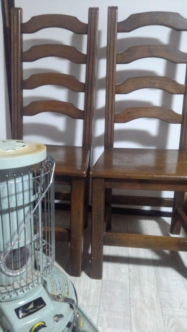 大特価❗アンティーク椅子✨天然虫食加工✨１９９５年✨２脚セット